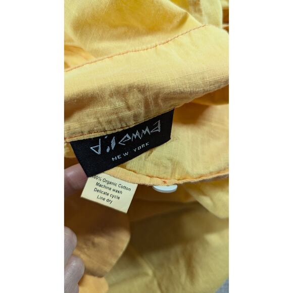 Dilemma Women Top One Size Oversize Lightweight Lagenlook Button Front Round Hem - Picture 5 of 7